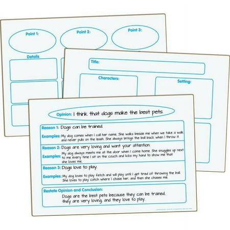 UPC: 0192407047433 | Really Good Stuff Writing Graphic Organizers Dry Erase Boards – Set of 3