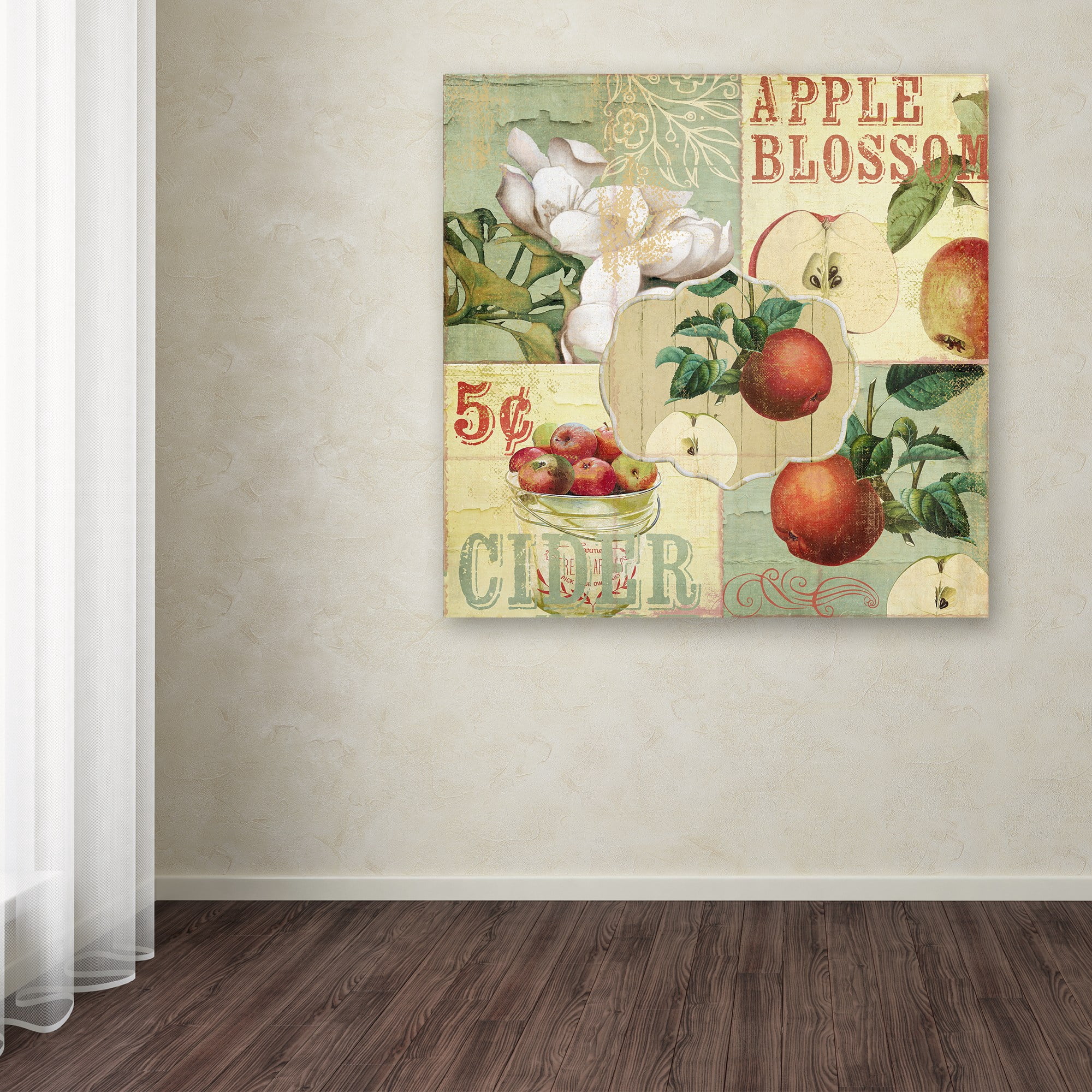 Trademark Fine Art "Apple Blossoms I" Canvas Art by Color Bakery