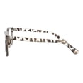 thumbnail image 4 of Womens Clear Lens Fashion Glasses Rectangular Keyhole Frame UV 400 Tortoise, 4 of 4