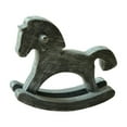 thumbnail image 5 of Kuntesetty Wooden Rocking Horse Sculpture Centerpiece Holiday Season Collection Birthday Gift Unique Creative Decoration Christmas Decor Blue Grey, 5 of 7
