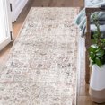 thumbnail image 1 of RUGKING Distressed Floral Runner Rug 3x7 Red Multi Flodable Vintage Carpet Non Slip Runner Rug For Hallways Entryways Kitchen Bathroom, 1 of 6