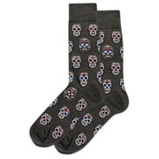 Hot Sox Mens Sugar Skulls Crew Socks