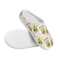 thumbnail image 3 of Yiaed Avocado Work Out Print Slippers Fuzzy Warm Cozy Slippers Non Slip House Slippers For Indoor Outdoor Slippers House Slippers-37/38, 3 of 7