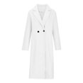 thumbnail image 5 of TIMIFIS Women's Big Notch Lapel Single Breasted Mid-Long Wool Blend Coat-WhiteFall/Winter, 5 of 5