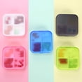 thumbnail image 4 of shiyou-Portable Pill Organizer - Slim Pill Box for Purse or Travel, Compact Pill Case(4 Compartment,Pink), 4 of 4