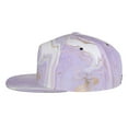 thumbnail image 3 of Balery Baseball Cap Flat Bill Hats for Men Adjustable Size for Running Workouts and Outdoor Activities All Seasons Dad Hat(Lavender Glitter Foil Stripes ), 3 of 9