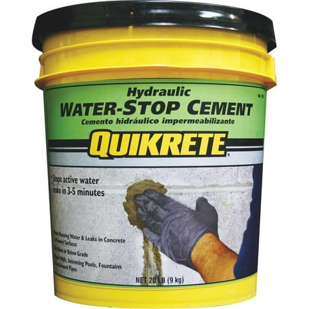 - Quikrete Hydraulic Water-Stop Cement