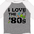 thumbnail image 4 of Inktastic I Love the '80s-musical notes Boys or Girls Long Sleeve Baby Bodysuit, 4 of 5