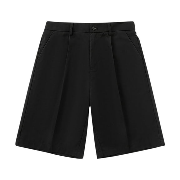 YLSDY Mens Golf Shorts 7'' Inseam Lightweight Quick Dry Strech Casual Office Work Shorts, Stylish Flat Front Golf Shorts for Men Black XXXXL