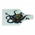 thumbnail image 1 of Vintage Nautical Tattoo Cutting Board, Funny Colorful Octopus and Curly Tentacles in Retro Diving Suit, Decorative Tempered Glass Cutting and Serving Board, in 3 Sizes, by Ambesonne, 1 of 2
