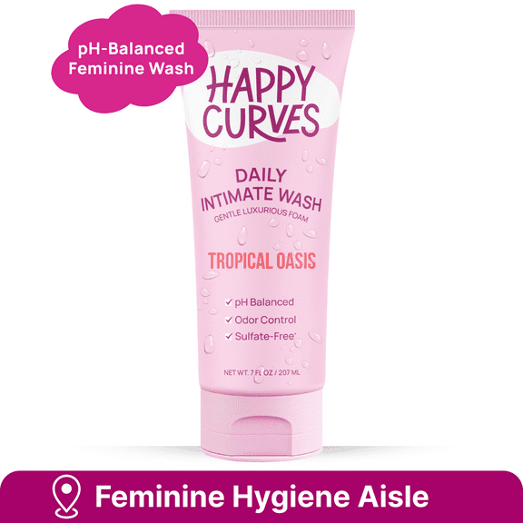 Happy Curves Feminine Intimate Wash, Tropical Oasis, 7 fl oz