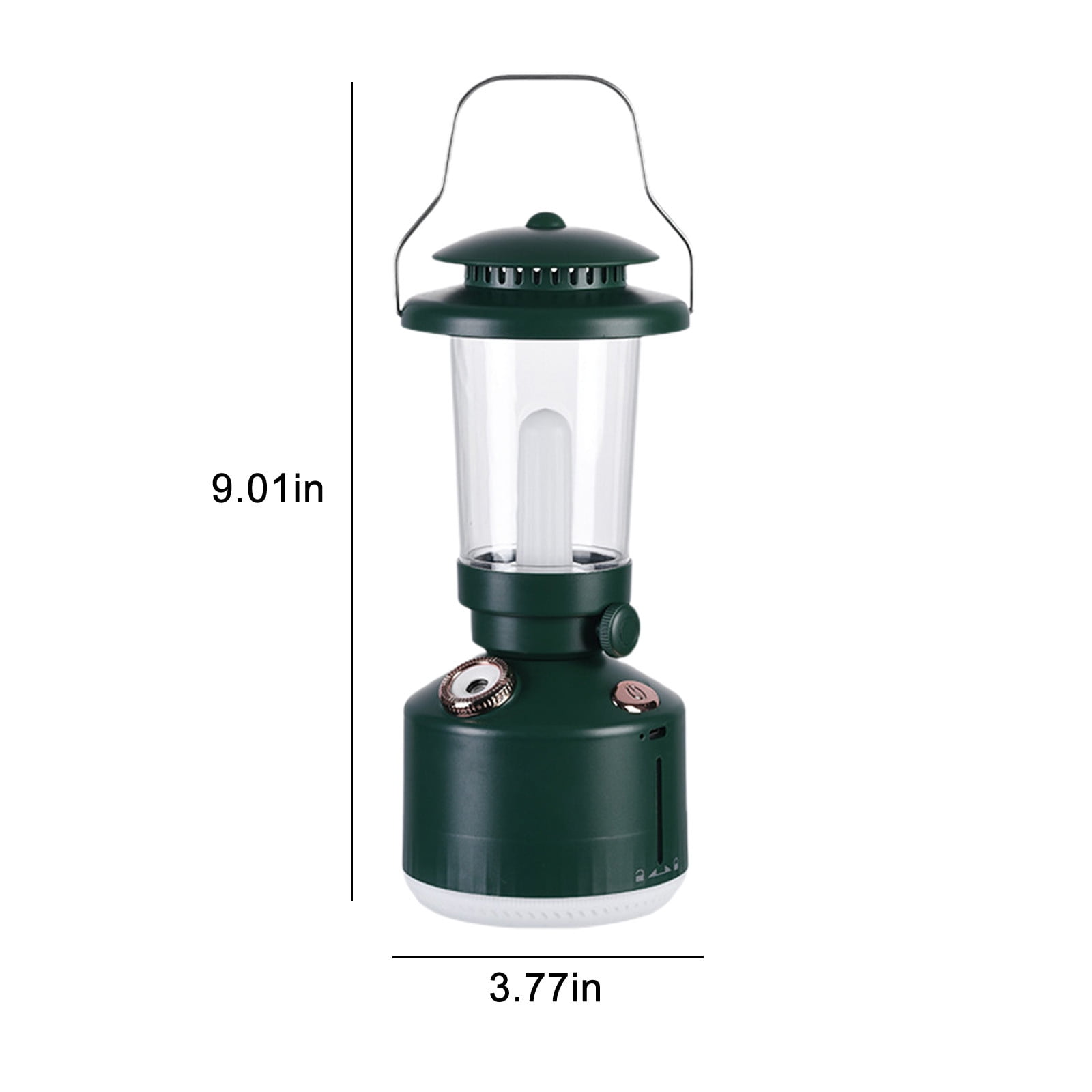 Portable Humidifier with Dimmable Light, 260ML Kerosene Lamp Hanging Cool Mist Humidifiers, 2 Spray Modes, USB Charging Wireless, for Bedroom Indoor Outdoor Camping