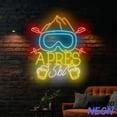 thumbnail image 3 of Handmadetneonsign Apres Ski Neon Sign, Skiing Light For Skiing Club Wall Art Ski Wall Decor 97617, 3 of 5