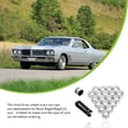 thumbnail image 4 of kurtrusly 20Pcs Car Wheel Nut Caps Auto Hub Screw Cover Thread Design Dust-Proof Bolt Rims Exterior Decoration High Fixation with a Clip 19mm Sliver, 4 of 8