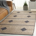 thumbnail image 2 of SAFAVIEH Natural Fiber Kagan Geometric Area Rug, Natural/Gray, 4' x 6', 2 of 8