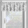 thumbnail image 4 of Ambesonne Floral Valance & Curtain, Monochrome Magnolia Petals, 55"x45", Charcoal Grey Pale Grey, 4 of 7