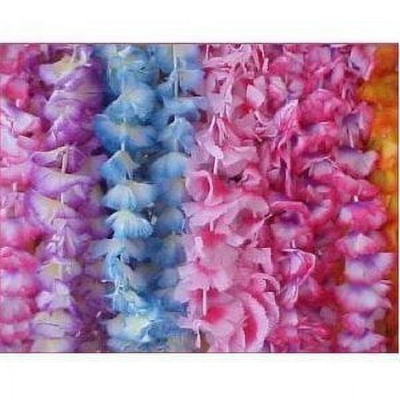 Two-Tone Maui Flower Leis - Apparel Accessories - 12 Pieces