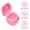 Pink, variant on Denture Case, Denture Cup with Strainer, Denture Bath Box False Teeth Storage Box with Basket Net for Travel, Retainer Cleaning
