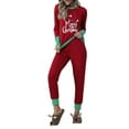YAGHYAGH Plus Size S5XL Womens Christmas Loungewear 2pcs Sleepwear