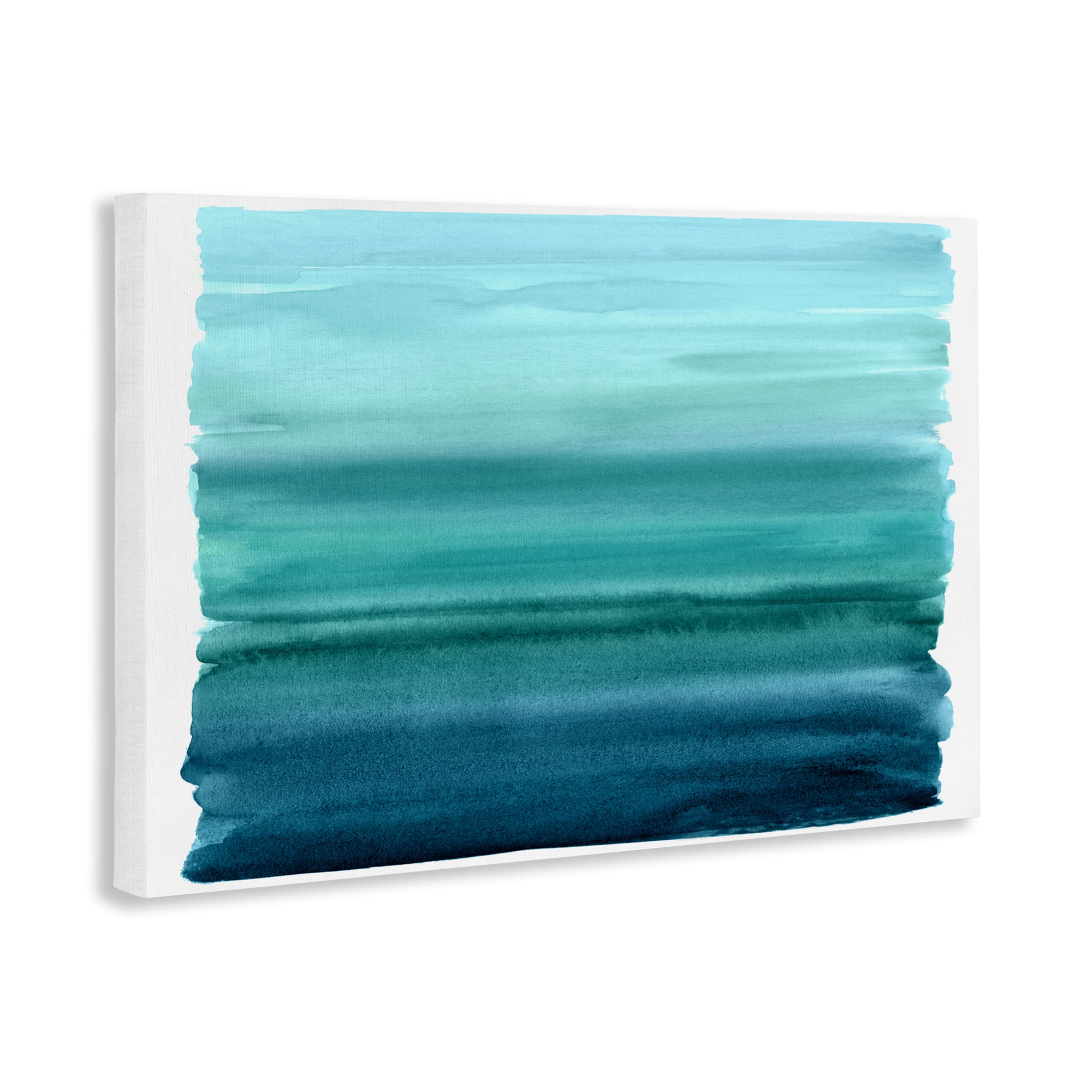 Stupell Industries Ombre Teal Gradient Canvas Wall Art, design by Allie Corbin