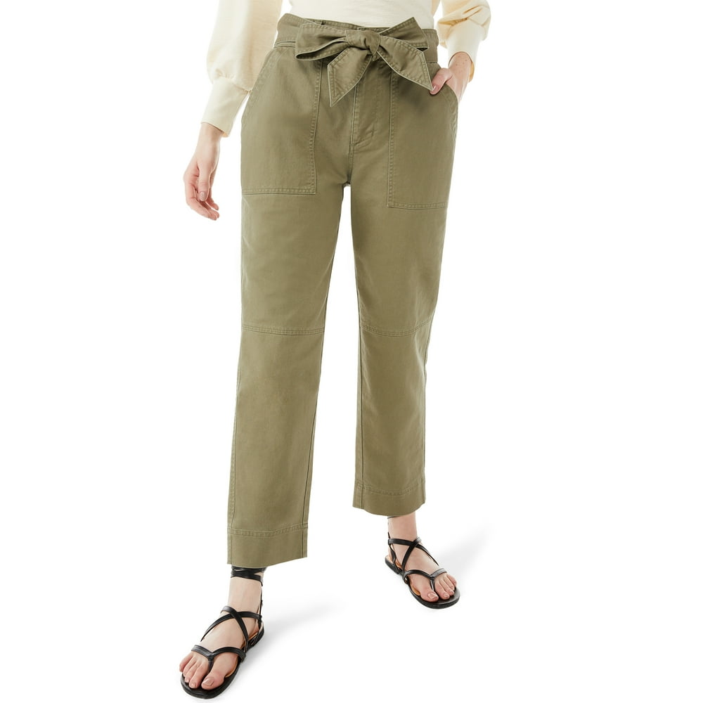 Free Assembly - Free Assembly Women's Belted Fatigue Pants - Walmart
