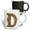 Multicolor, variant on 3drose, Elegant Image of Gold Victorian Ornate Monogram Initial D, 15oz Mug