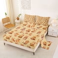 thumbnail image 2 of Erosebridal Hamburg Capybara Kid Bed Sheets, Cute Rodent Animals King Sheets, 4-Piece, 2 of 5