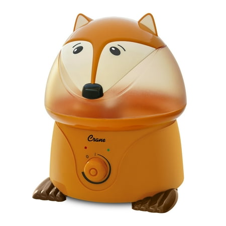 UPC: 0818767011166 | Crane Adorable Ultrasonic Cool Mist Humidifier for Kids  1 Gallon  500 Sq Ft Coverage  24 Hour Run Time – Fox
