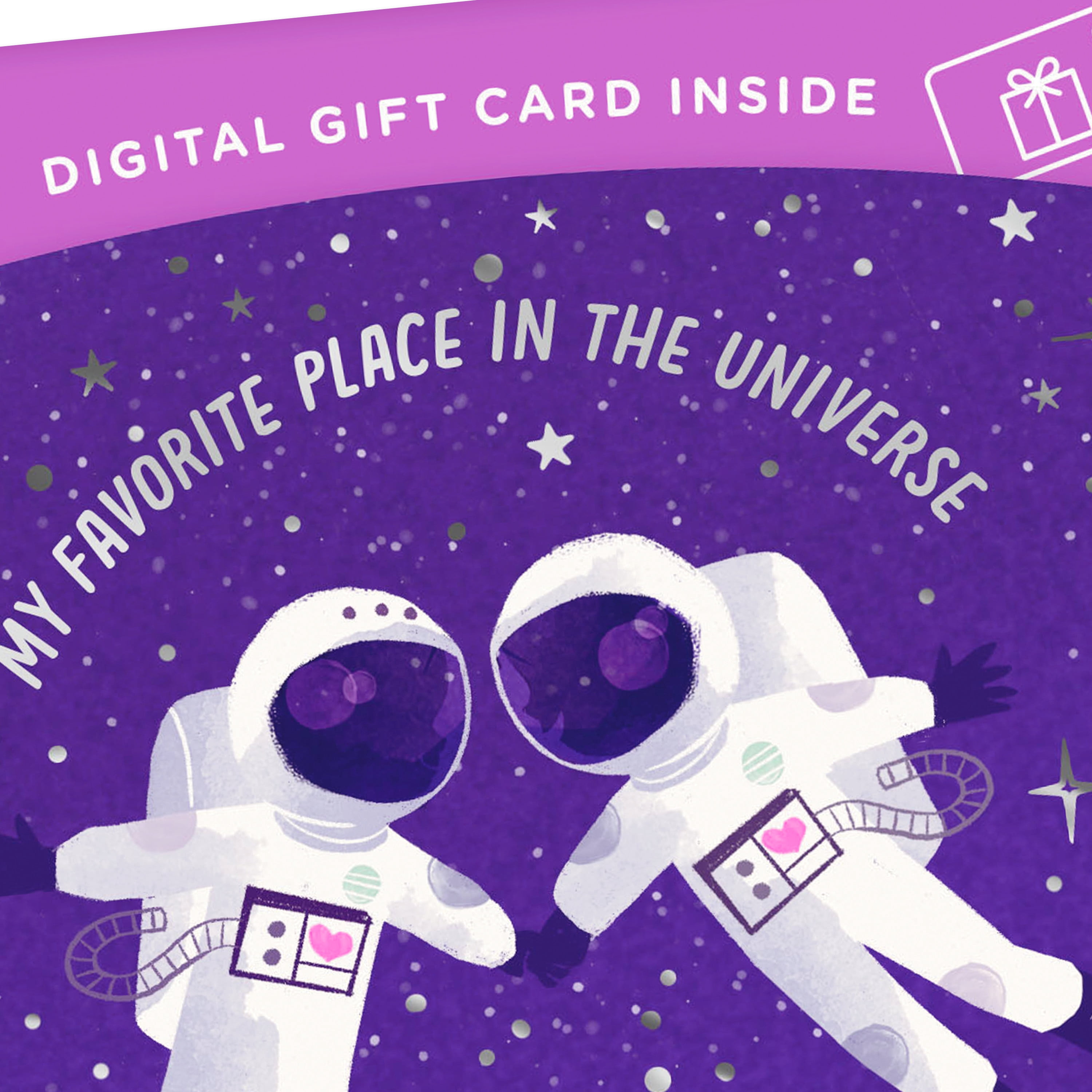 Hallmark Gift Card Greeting Romantic Birthday Card for Husband, Wife, Partner (Love You to the Moon and Back)