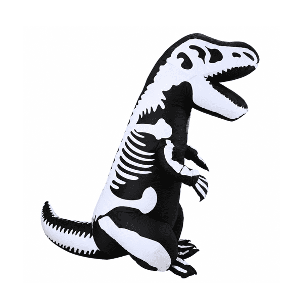 PTS Kid Inflatable Costume, Blow Up Dinosaur Skeleton Costume for Halloween Inflatables Cosplay Party