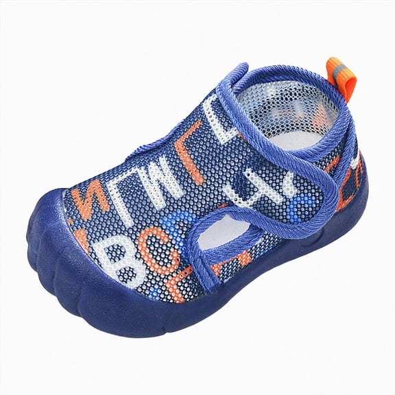 Ymyiu Water Shoes Boys Toddler Water Shoes Sandals Slip on Indoor Outdoor Walking Shoes for Beach Swim Pool Size 9(Blue, Toddler 9)