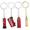 thumbnail image 4 of OUNONA London Souvenirs Keychain Set with Bus and Postbox Alloy Multi Color for Decoration, 4 of 8