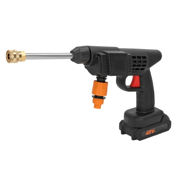 High Pressure Washer, 90bar 15m Range 400W Portable Power Cleaner Car Wash Cordless Pressure Washer with 1200mAh Battery, for Outdoor Home Floor Cleaning Garden Watering