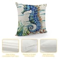 thumbnail image 4 of Orinice  Seahorse Pillow Case Cushion Cover Ocean Creature Themed Throw Pillow Cover  Soft for KidsSea Underwater World Decorative Throw Pillowcase Coral Blue Red Cushion Case White, 4 of 5
