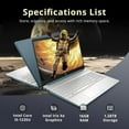 thumbnail image 3 of HP 15.6" Anti-glare FHD Business Laptop, Intel i5-1235U, 16GB RAM, 1.28TB Storage(1TB SSD+288GB Docking Station Set), Intel Iris Xe Graphics, Num Pad, HD Webcam, WiFi, Win 11 Home, Spruce Blue, 3 of 9