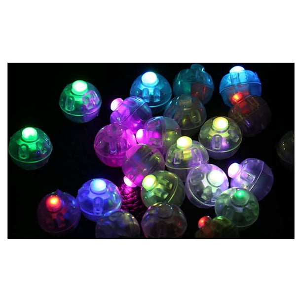 Luz de destello LED, 100 unids/lote bola de destello redonda luz de fiesta luz decorativa de Navidad rendimiento de primer nivel