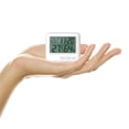 thumbnail image 4 of WHEANG Measuring Tools Digital Hygrometer Indoor Humidity Temperature Time with Lcd One Size White, 4 of 9