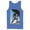Royal Blue, variant on Men's Superman Strongest Hero Pose  Tank Top Navy Blue Small