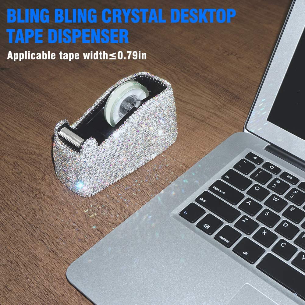 Stapler Or Tape Dispenser Crystal Bling Home Glam