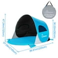 thumbnail image 6 of WolfWise UPF 50+ Easy Pop Up 2-3 Person Beach Tent Sport Umbrella Instant Sun Shelter Tent Sun Shade Canopy, Dark Shelter-Blue, 6 of 8