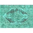 thumbnail image 1 of Ahgly Company Indoor Rectangle Abstract Turquoise Blue Modern Area Rugs, 3' x 5', 1 of 4