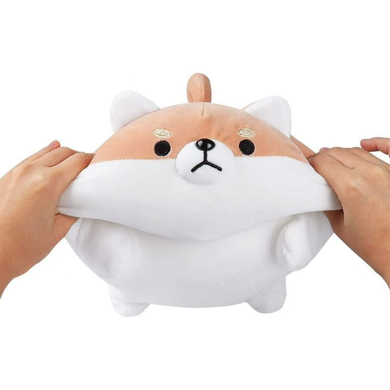 11.8 Shiba Inu Pillow Plush, Stuffed Animal Kawaii Fat Dog Plushy Soft  Anime Corgi Hugging Cuddle Pet Throw Plushies Cartoon Doggo Doll Toy Best  Gift