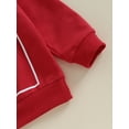 thumbnail image 6 of Bagilaanoe Baby Girl Boy Casual Sweatshirt Toddler Long Sleeve Letter Print Pullover 6M 12M 18M 24M 3T 4T Kids Fall Loose Tee Tops, 6 of 8