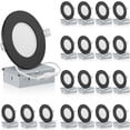 thumbnail image 1 of QPlus 4inch LED Recessed Lights, Aluminum Body, Warm White, Dimmable, 3000K, 20 Pack (Detachable Black Trim), 1 of 5