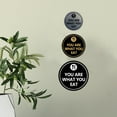 thumbnail image 3 of Circle You Are What You Eat Sign (Ivory/Dark Brown) - Small, 3 of 5