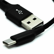 USB C to USB Cable Black Type C Charger 0.8ft Short Charging Cord LEGITTECH for Samsung Galaxy S21 S20 S10, Google Pixel 6 5 4 3 XL, iPad Pro