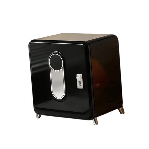 Estuche para guardar documentos con cerradura de combinación, ahorra espacio, multifuncional, para escritorio. Negro