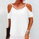 thumbnail image 2 of Camisas sexy de verano para mujer Blusa regular de manga corta con hombros descubiertos Fridja  ghk1922, 2 of 5