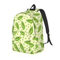 thumbnail image 1 of Balery Green Peas Mochila Clásica Impresa Básica para Viaje, Mochila Escolar Resistente al Agua, Mochila de Lona con Correas Ajustables-Small, 1 of 5