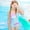 Sky Blue, variant on WEAIXIMIUNG Girls Swimsuits Size 12-14 New Hot Spring Children's Separate Swimsuit Cute Yoga Swimsuit For The Beach L